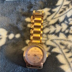 Michael Kors Rose Gold Stainless Steel Link Watch